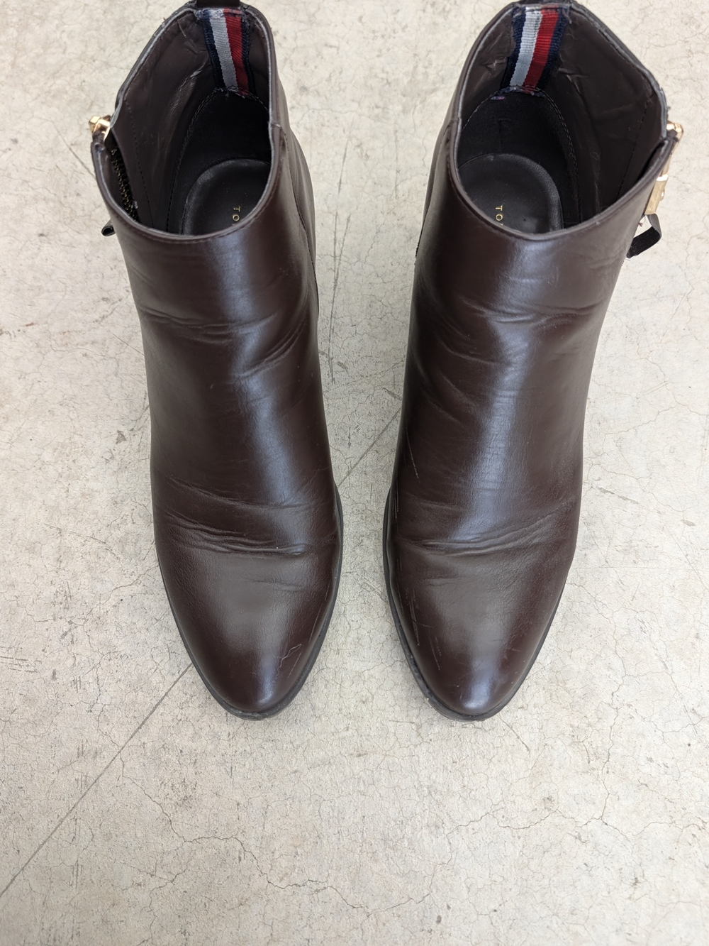 Tommy Hilfiger Brown Leather Ankle Boots